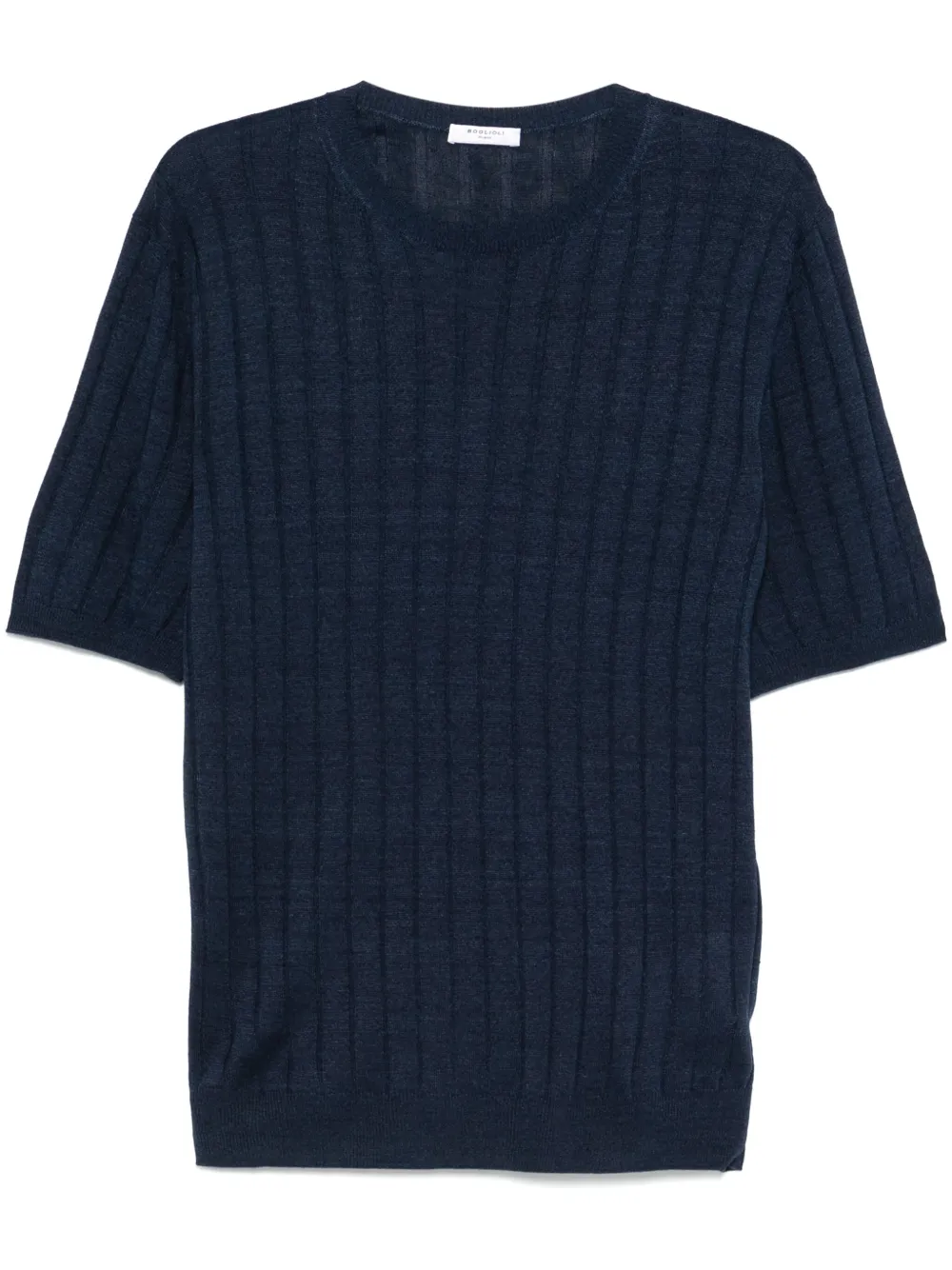 Boglioli playera de canalé ancho | azul | Image 1