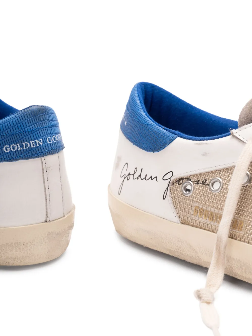 Golden Goose logo sneakers Neutrals