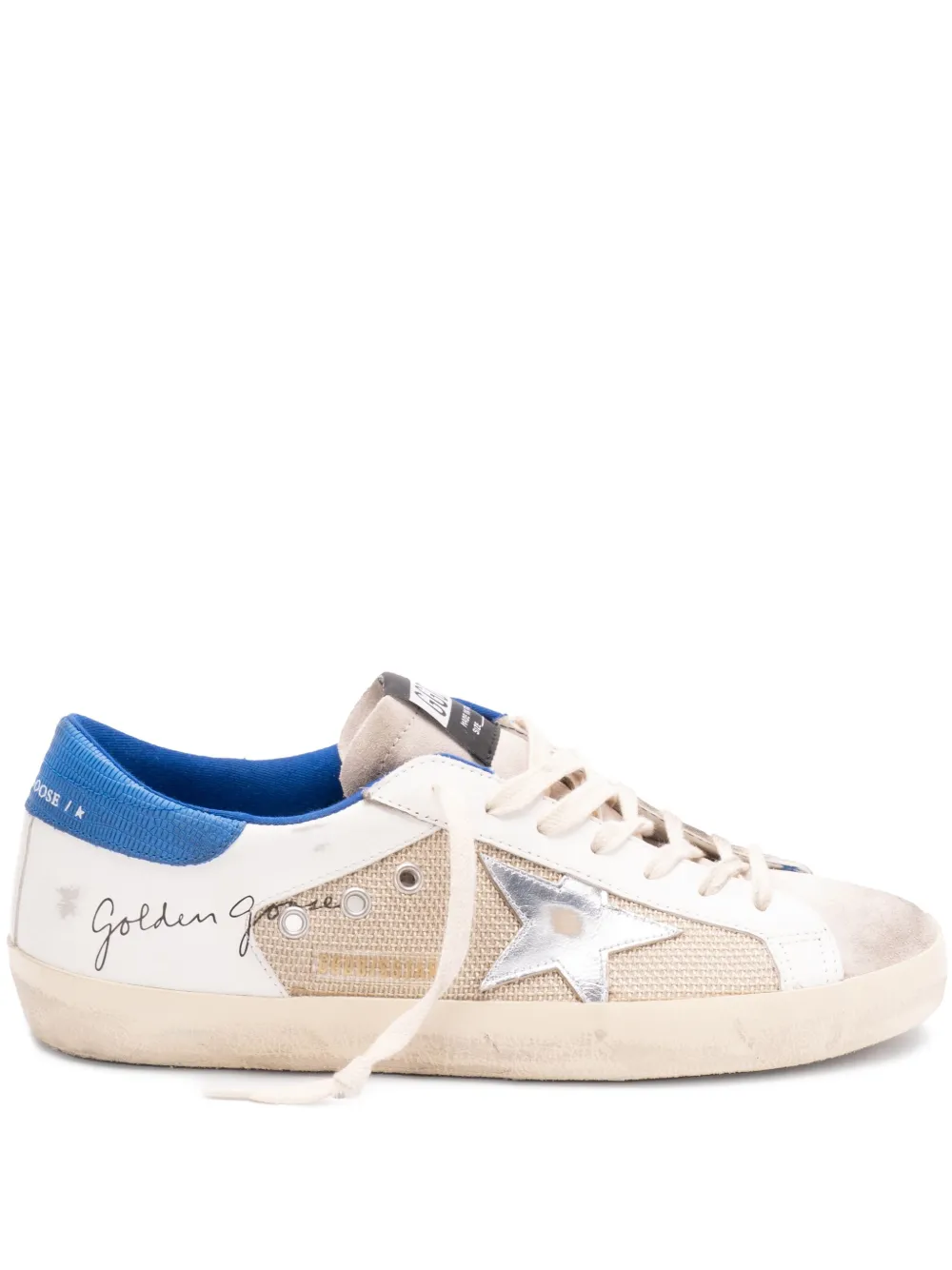 Golden Goose logo sneakers Neutrals