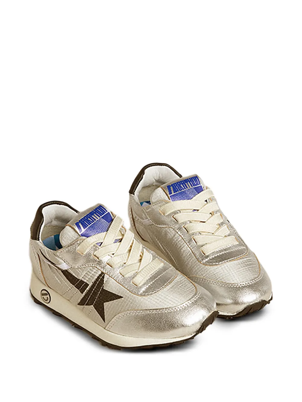 Golden Goose Kids Sneakers Running Marathon - Argento