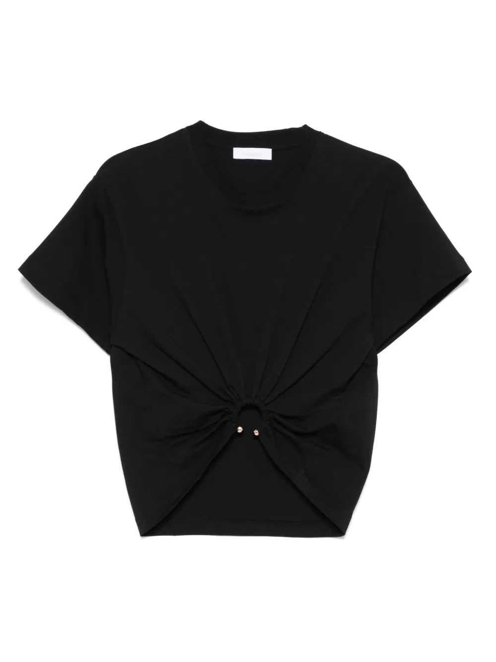 Rabanne T-shirt met piercing-detail Zwart