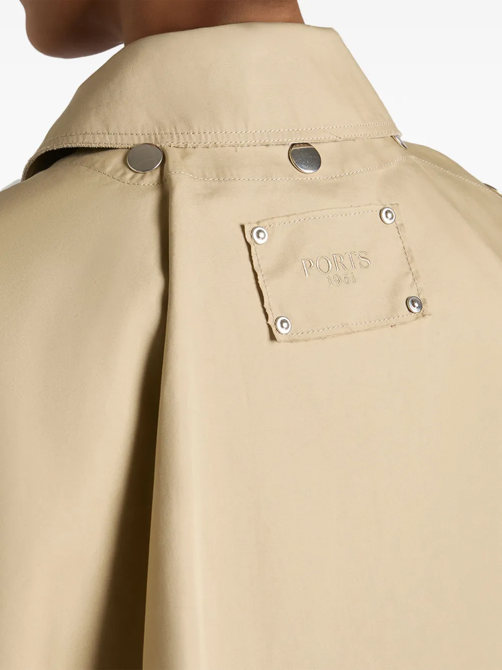 PORTS 1961 ASYMMETRIC TRENCH JACKET 