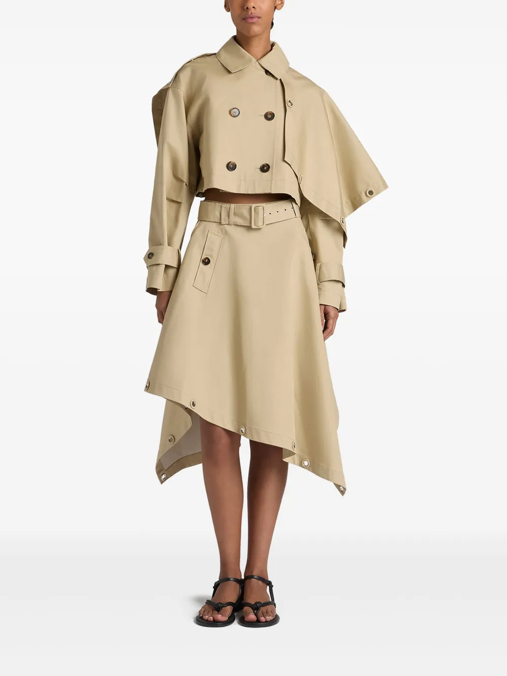 PORTS 1961 ASYMMETRIC TRENCH JACKET 