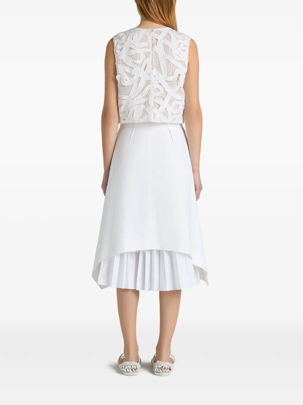 Ports 1961 Top met kant Wit