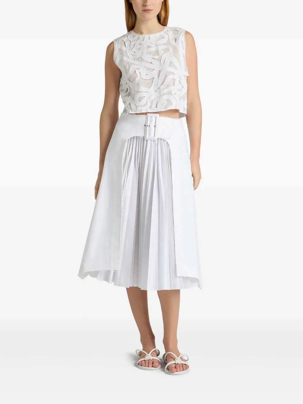 Ports 1961 Top met kant Wit