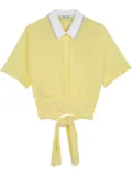 Ports 1961 wrap polo top - Yellow