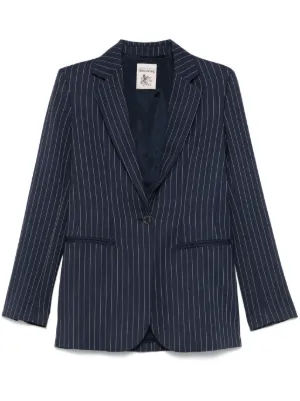 ベスト・ジレ SEMICOUTURE Viscose blazer with striped motif Semicouture Blazers for Women - Shop on FARFETCH