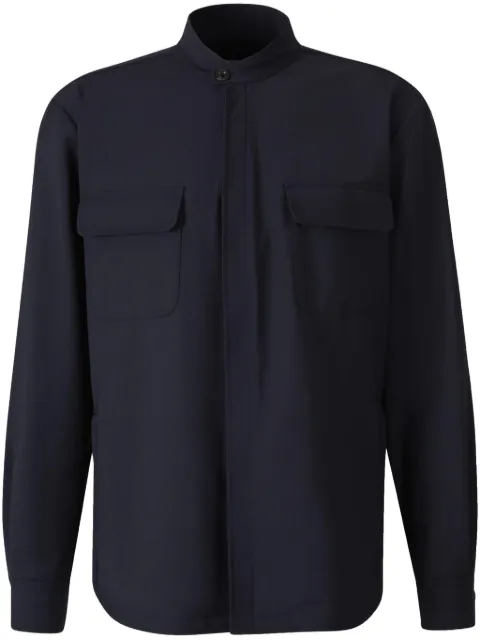 Boglioli collarless shirt