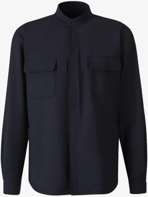 Boglioli collarless shirt
