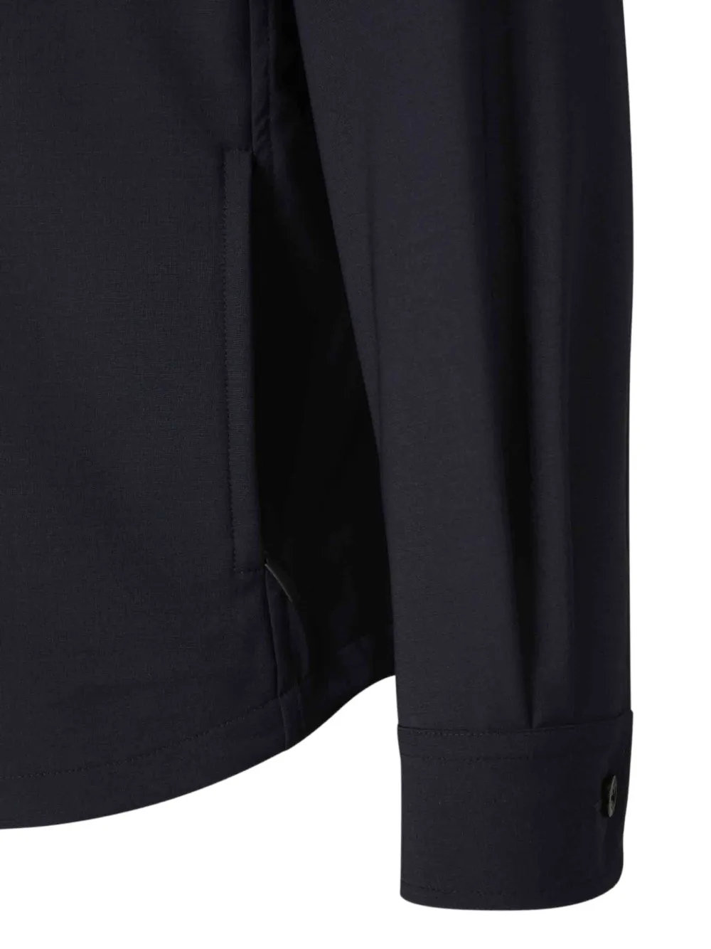 Boglioli Kraagloos overhemd Blauw