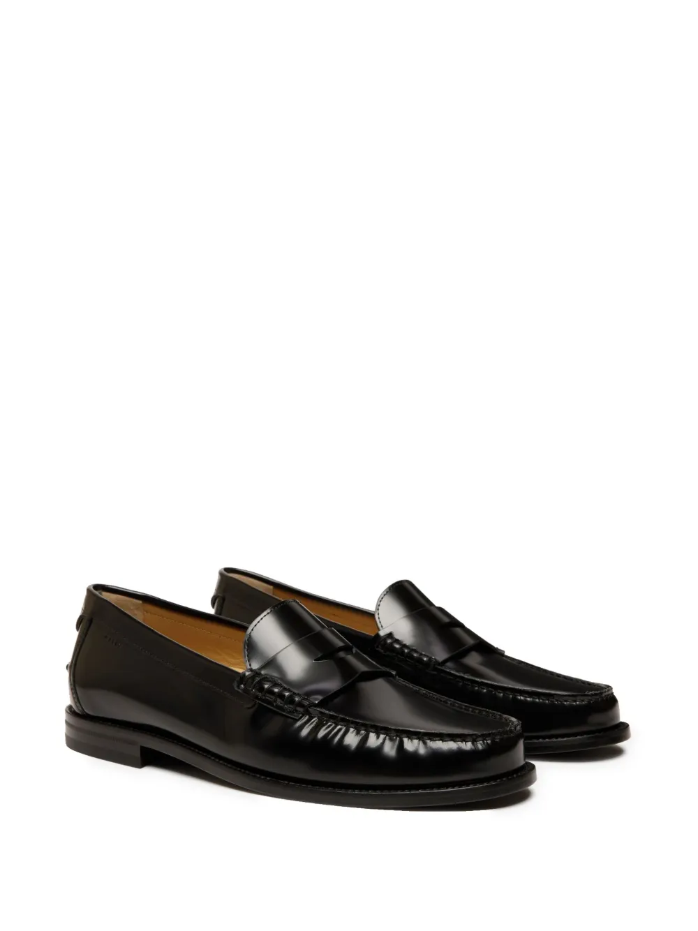 Bally leather loafers Black