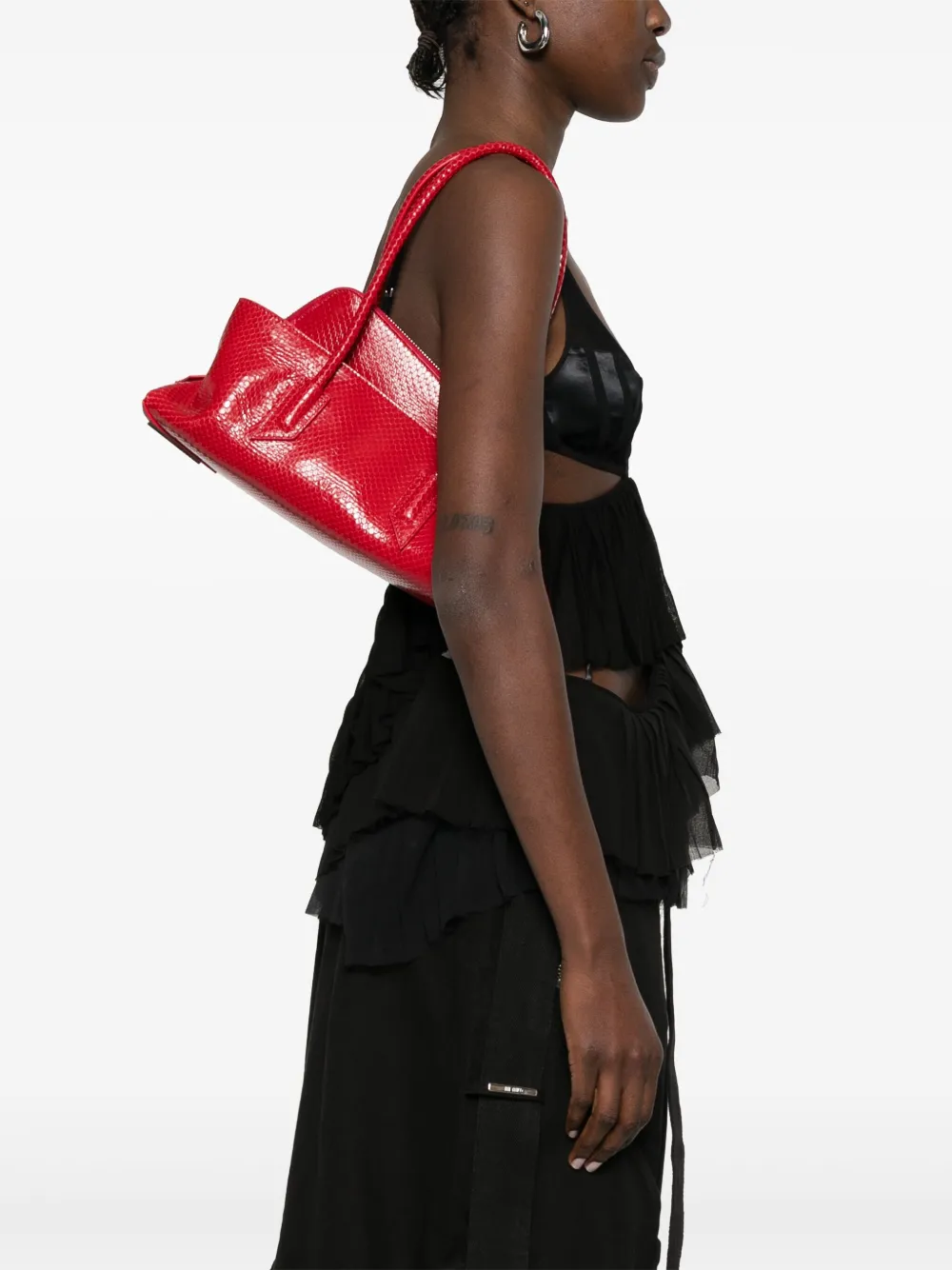 The Attico La Passeggiata kleine shopper - Rood