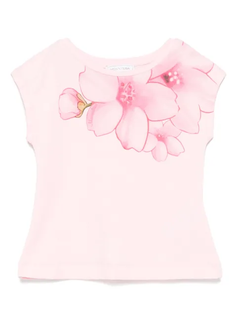 Monnalisa playera con estampado floral