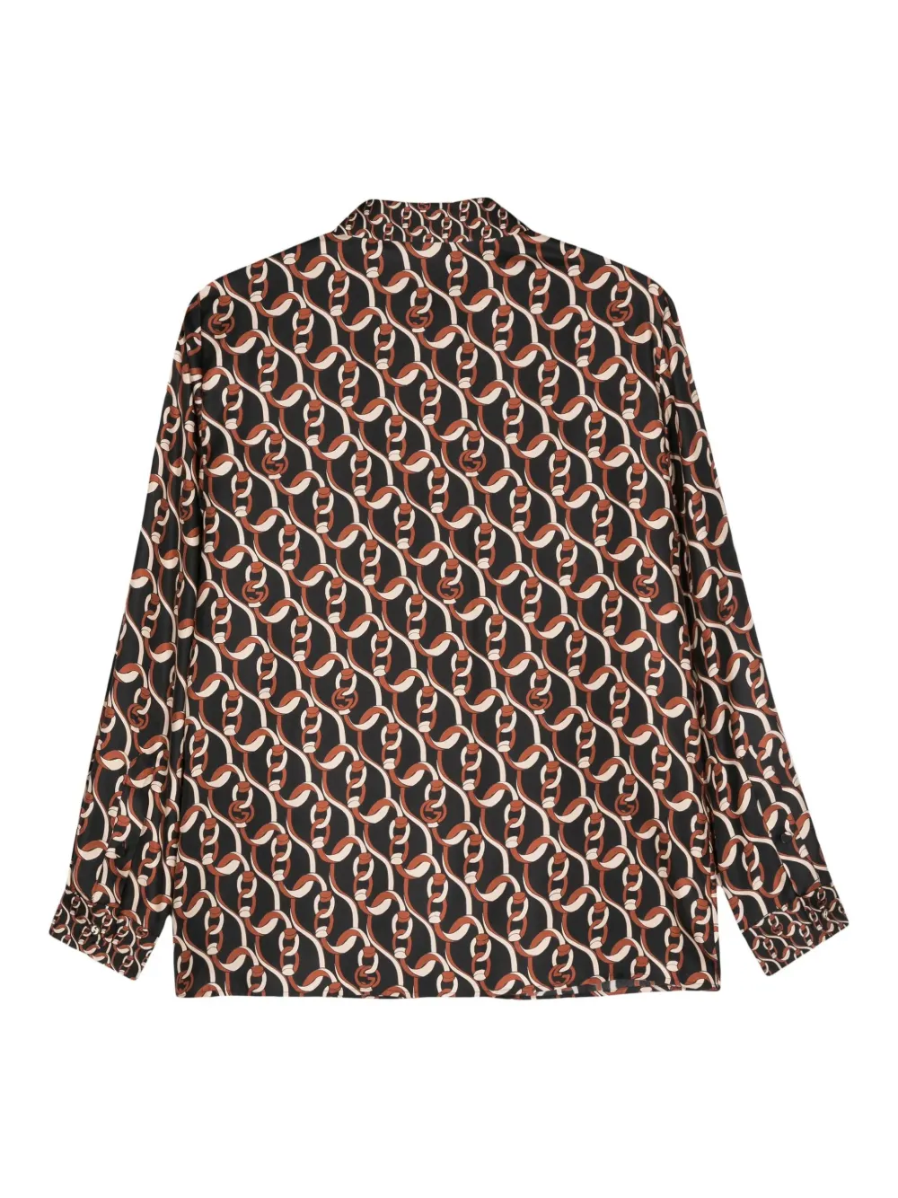 Gucci camisa de seda con Interlocking G | Camisas | Image 2