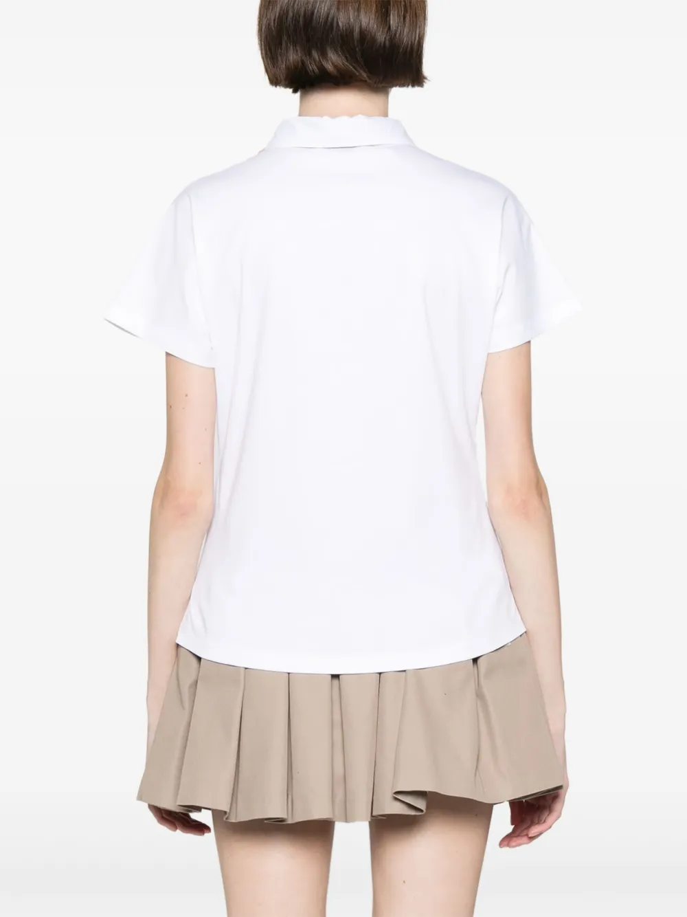 Herno Katoenen polotop Wit