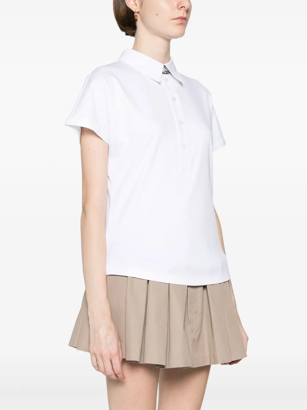 Herno Katoenen polotop Wit