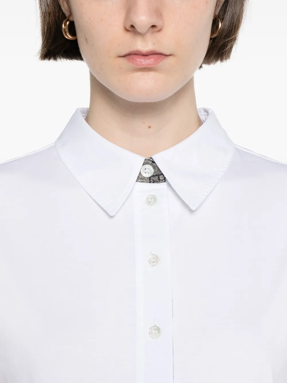 Herno Katoenen polotop Wit