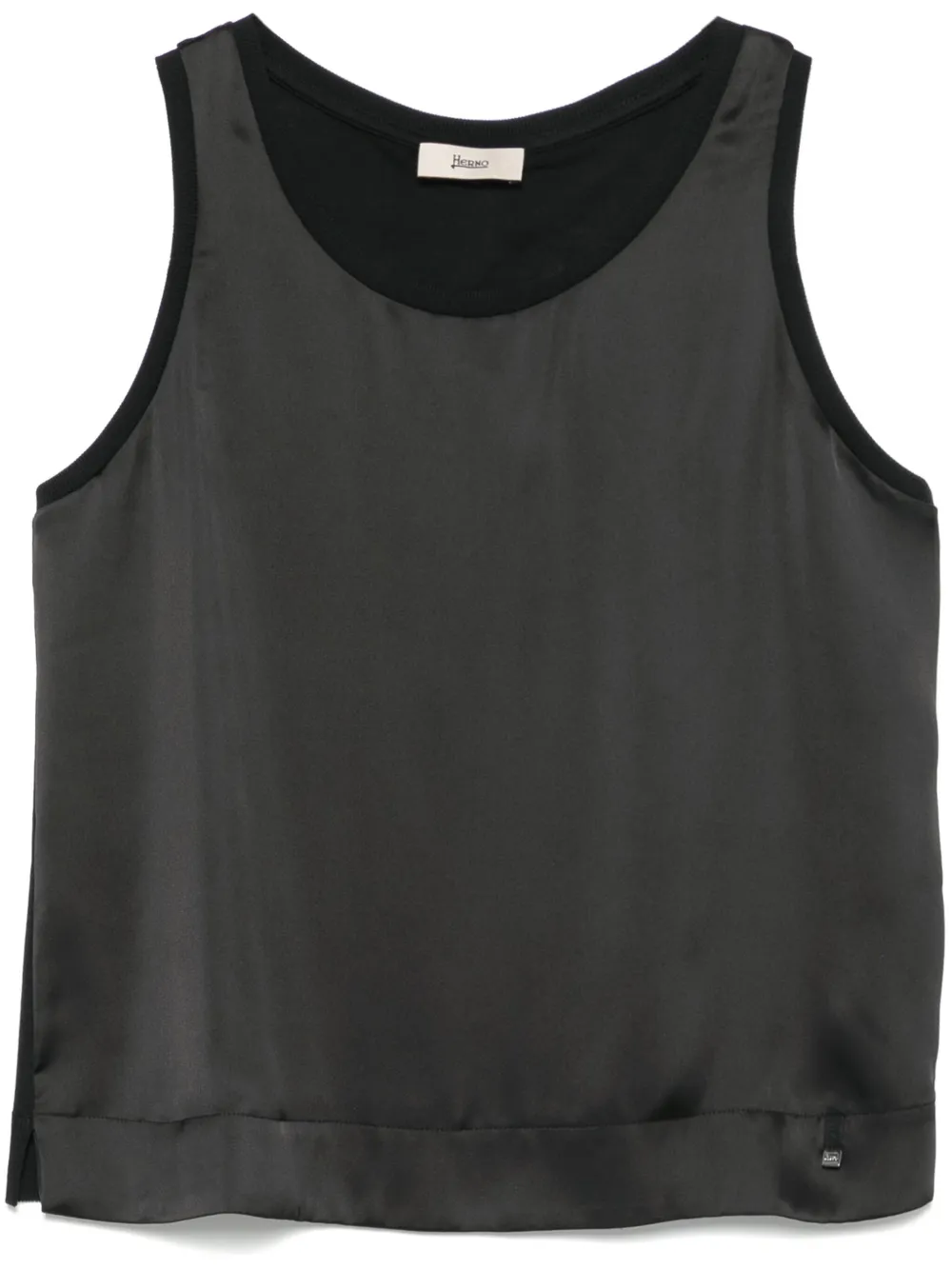 Herno satin top | Black | Image 1