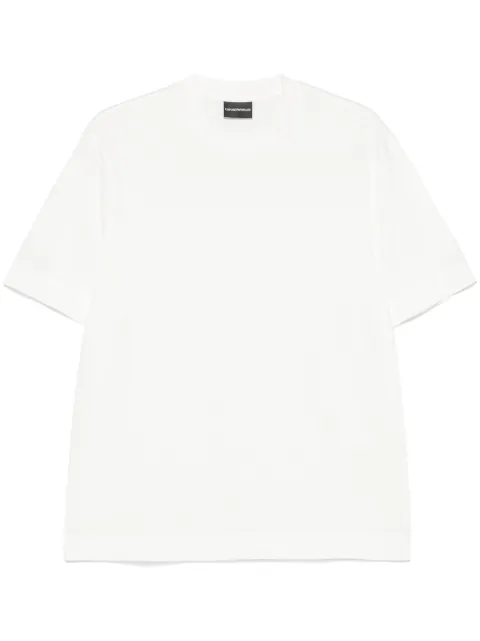 Emporio Armani logo-jacquard T-shirt