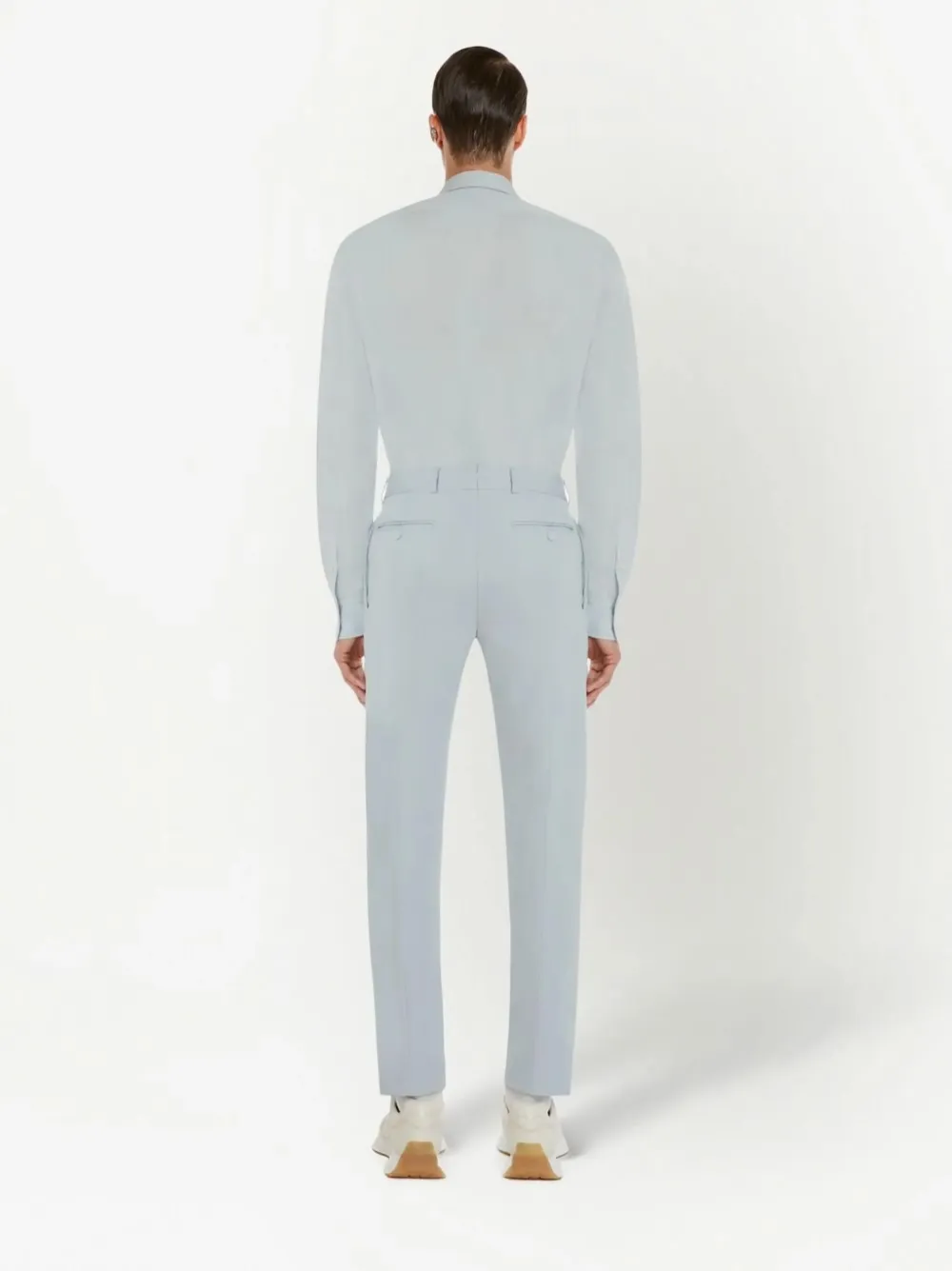 Alexander McQueen Overhemd met verborgen sluiting Blauw