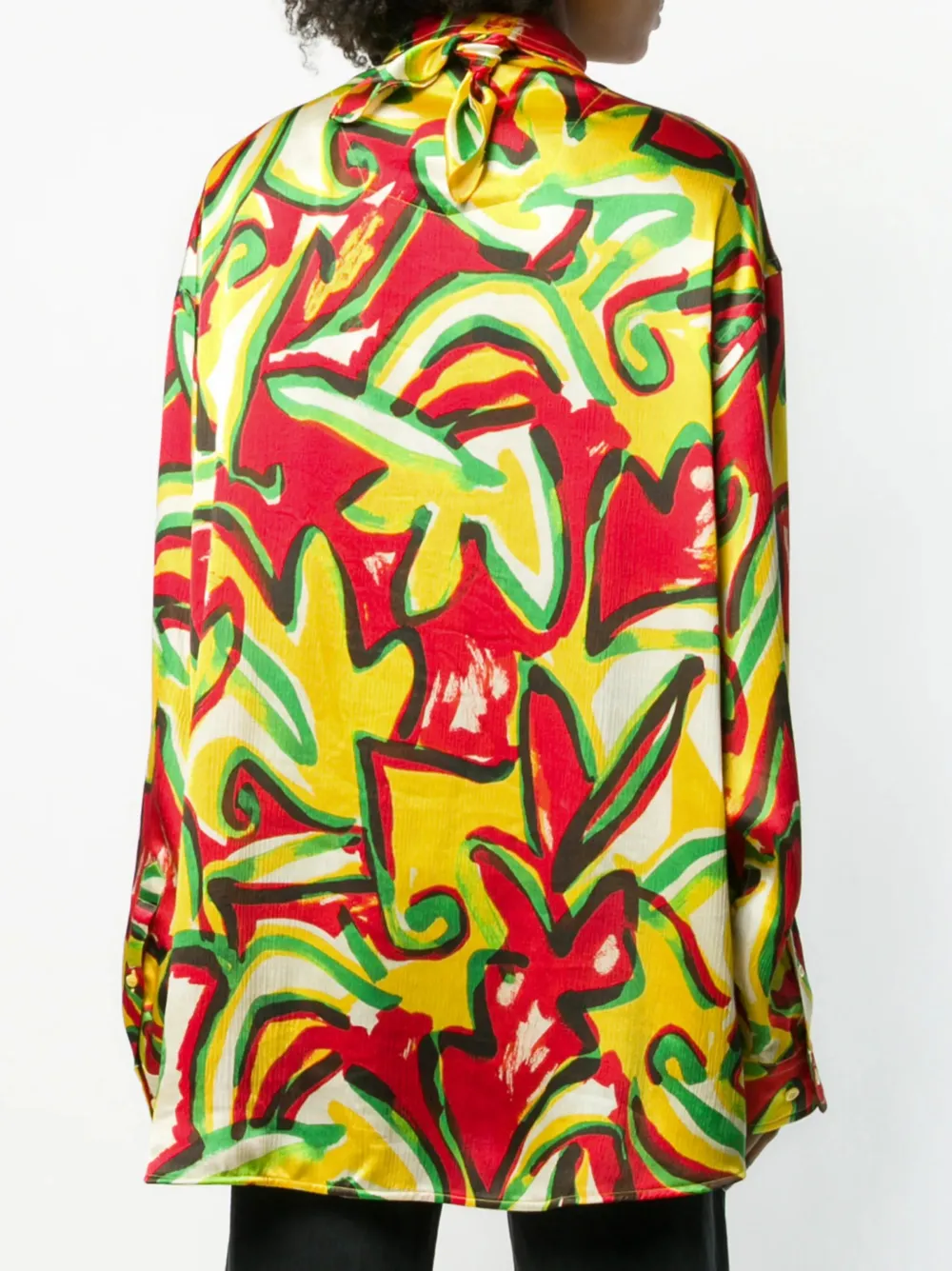 Balenciaga Scarf blouse Geel