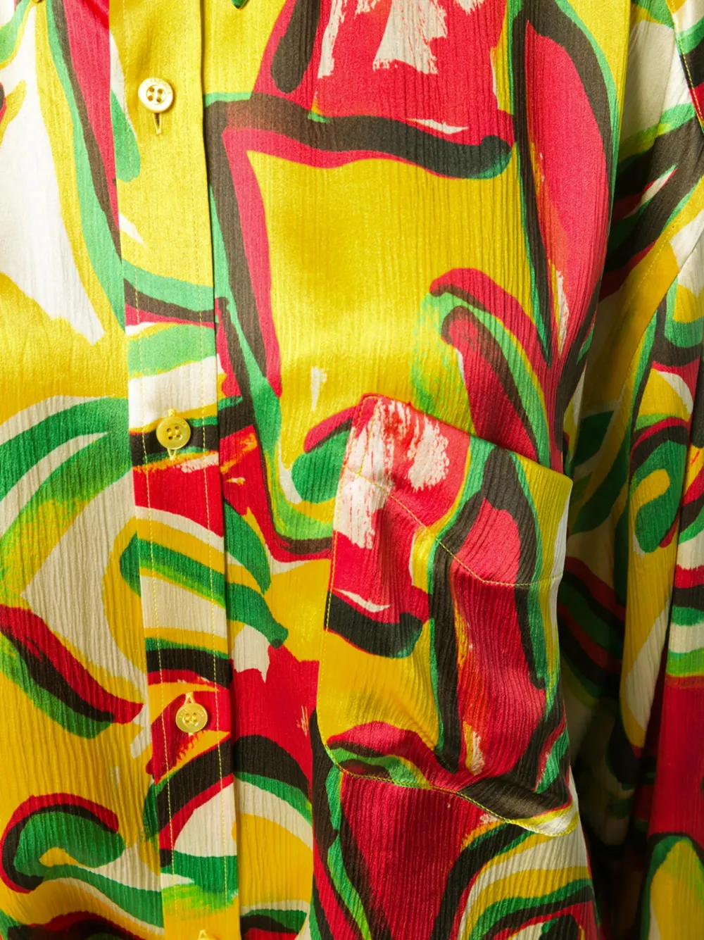 Balenciaga Scarf blouse Geel