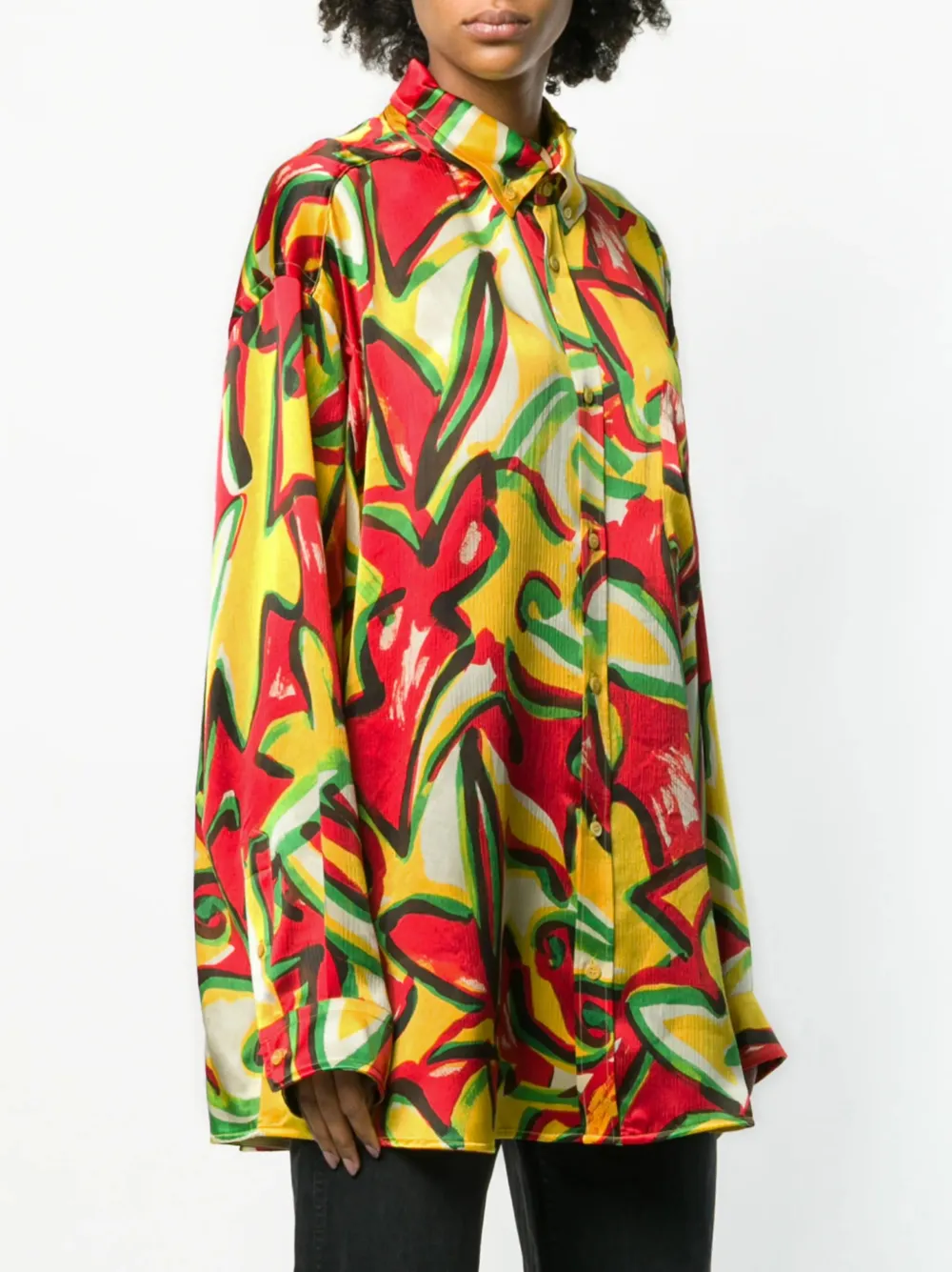 Balenciaga Scarf blouse Geel