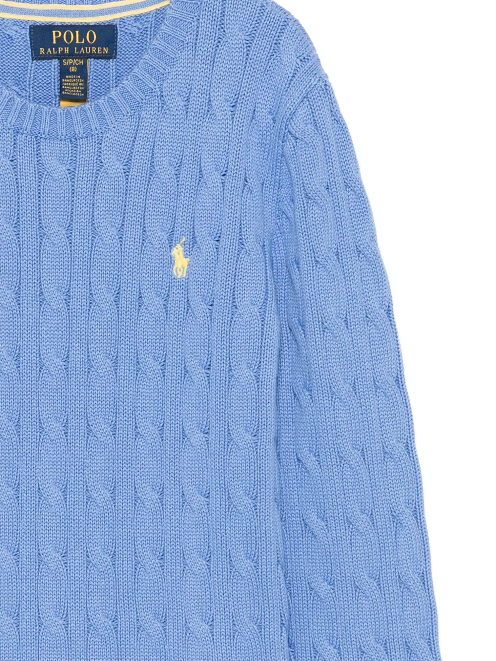 POLO RALPH LAUREN KIDS Kabelgebreide trui Blauw