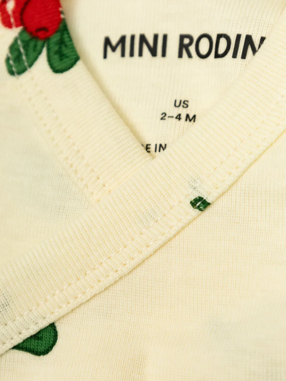 Mini Rodini Lingonberries romper en broek Beige