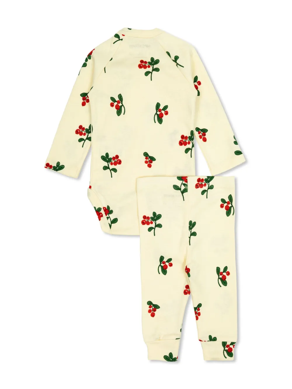 Mini Rodini Lingonberries romper en broek Beige