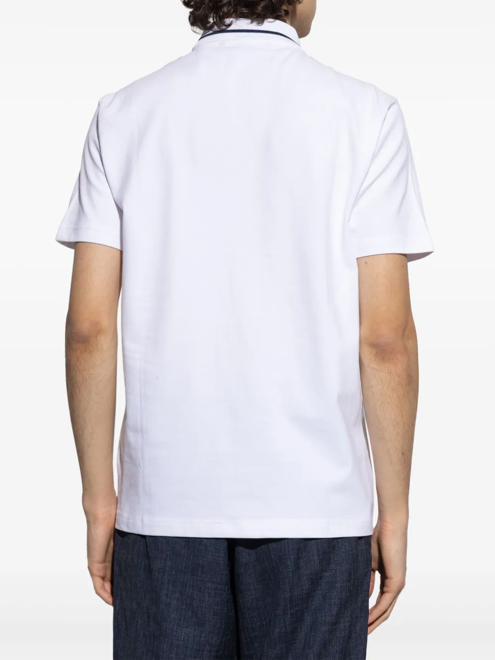 Ea7 Emporio Armani Katoenen poloshirt Wit
