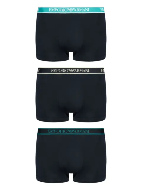 Emporio Armani striped-waistband boxer briefs (pack of three)