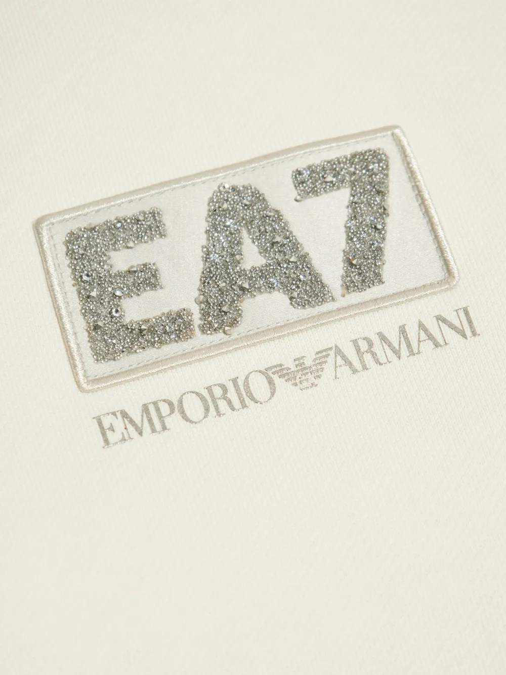Ea7 Emporio Armani T-shirt met logo Beige