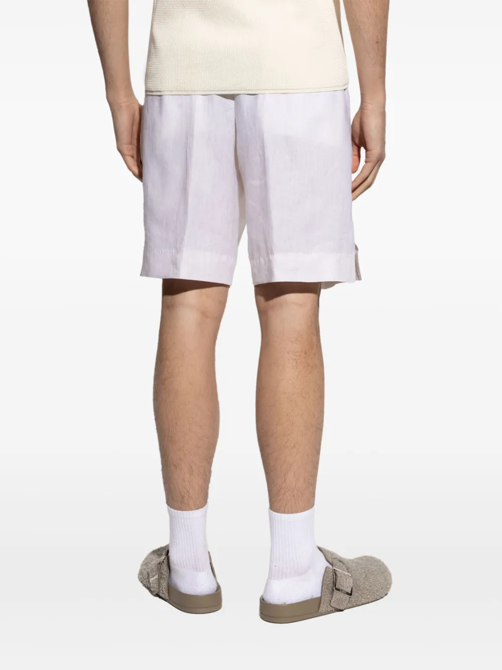 Dolce & Gabbana Shorts met geplooide voorkant Wit