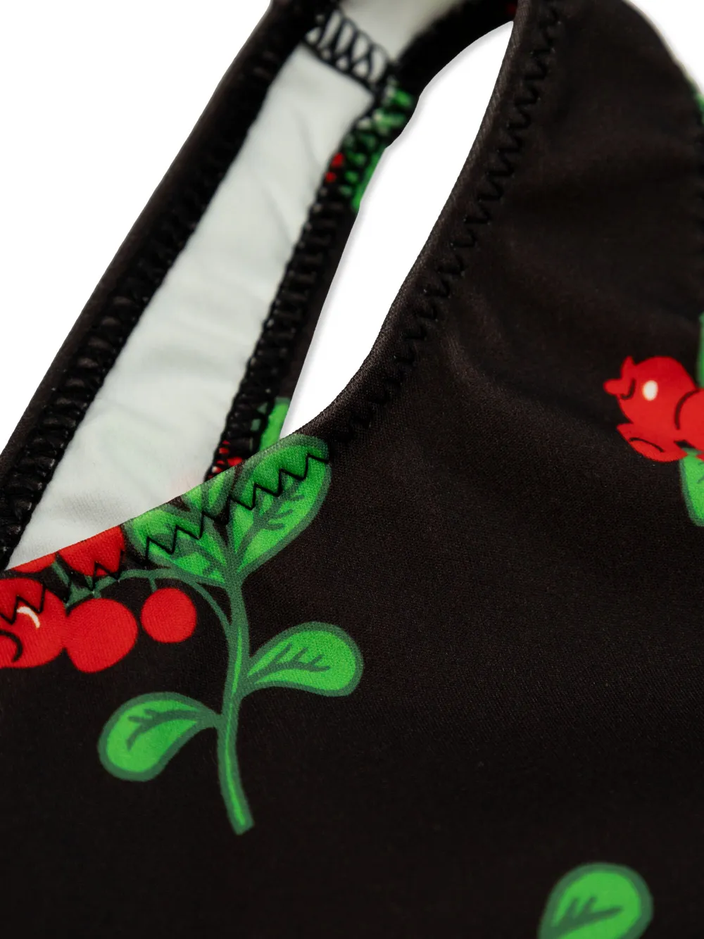 Mini Rodini Badpak met bloemenprint Zwart