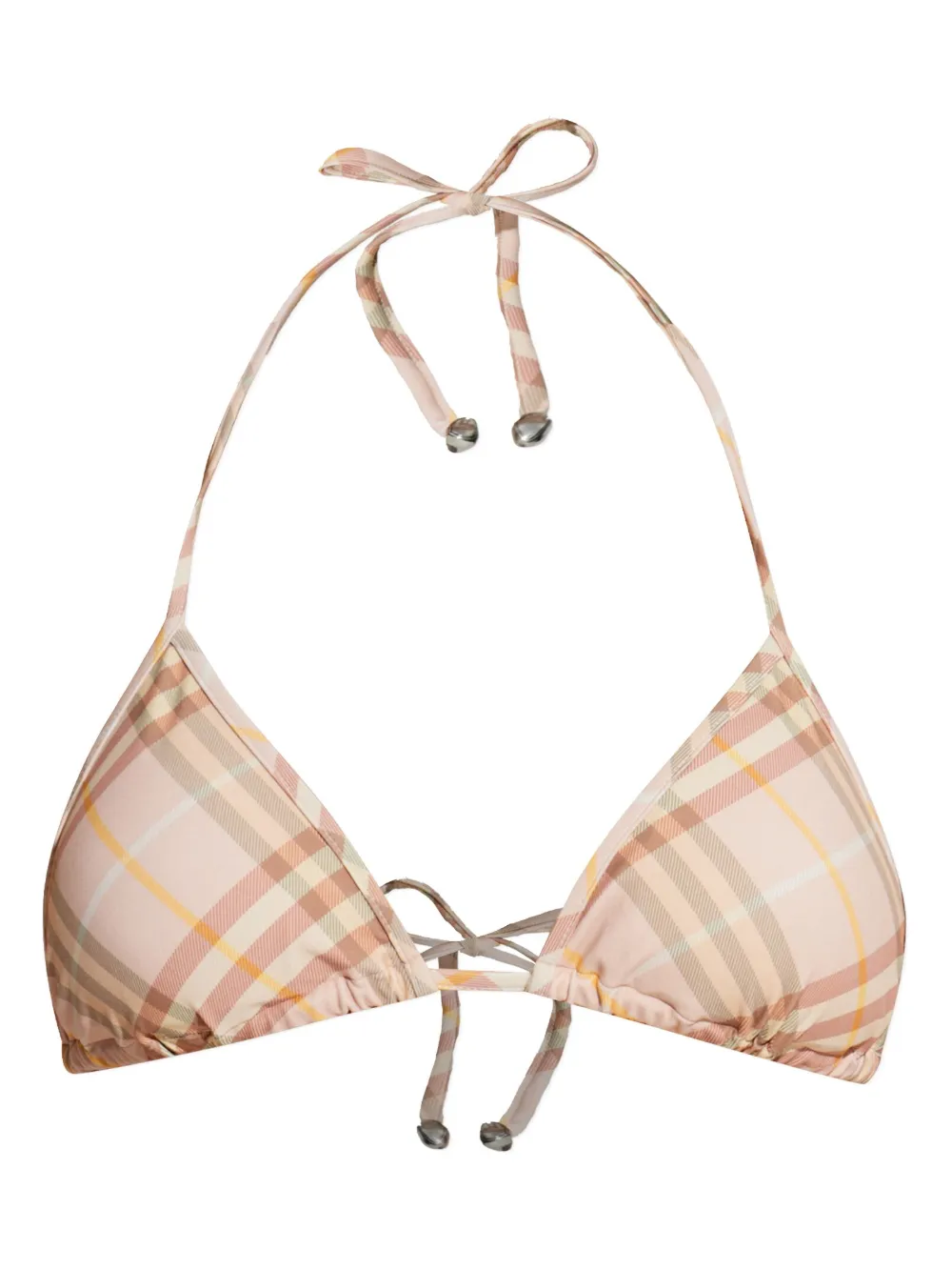 Burberry Geruite bikinitop Roze