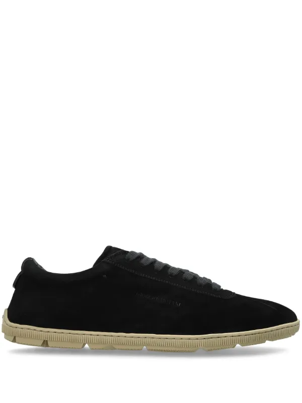 Giorgio Armani スエード スニーカー | ブラック | FARFETCH JP