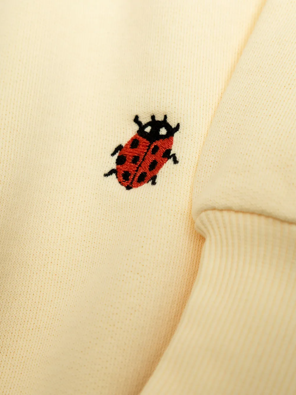 Shop Mini Rodini Ruffle-collar Embroidered Sweatshirt In Weiss