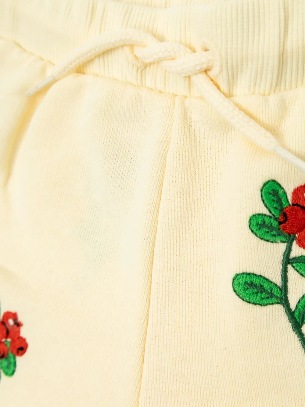 Mini Rodini Shorts met geborduurde bloemen Wit