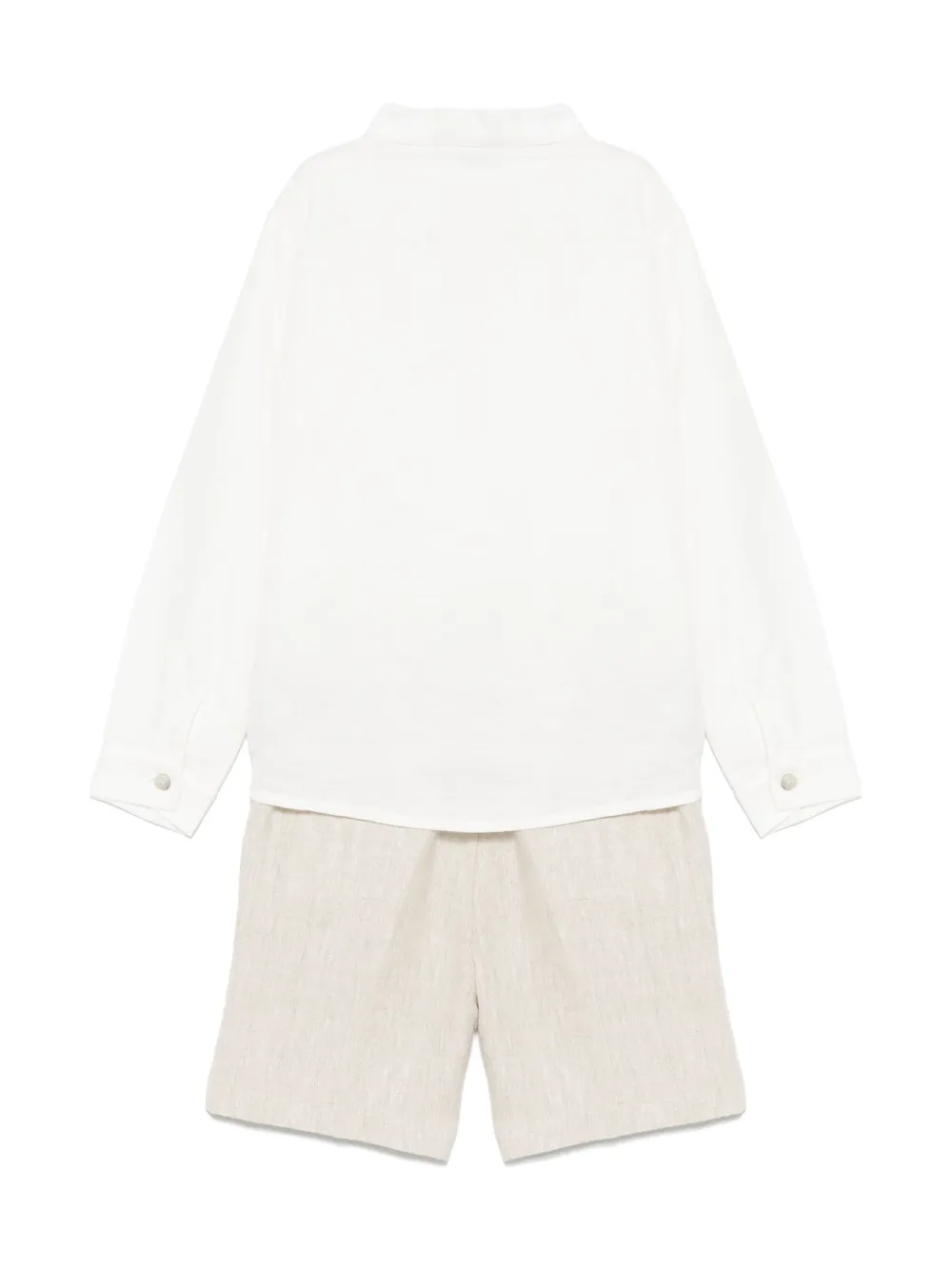 Paz Rodriguez slub-texture shorts set | Boys Short Sets | Image 2