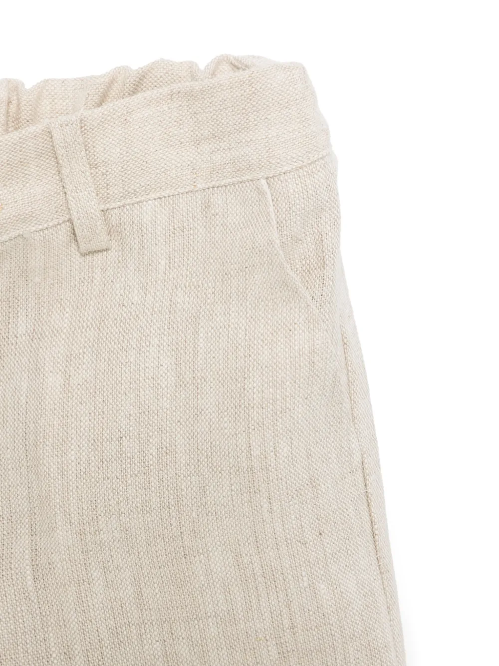 Paz Rodriguez Slub-texture Shorts Set In Neutrals