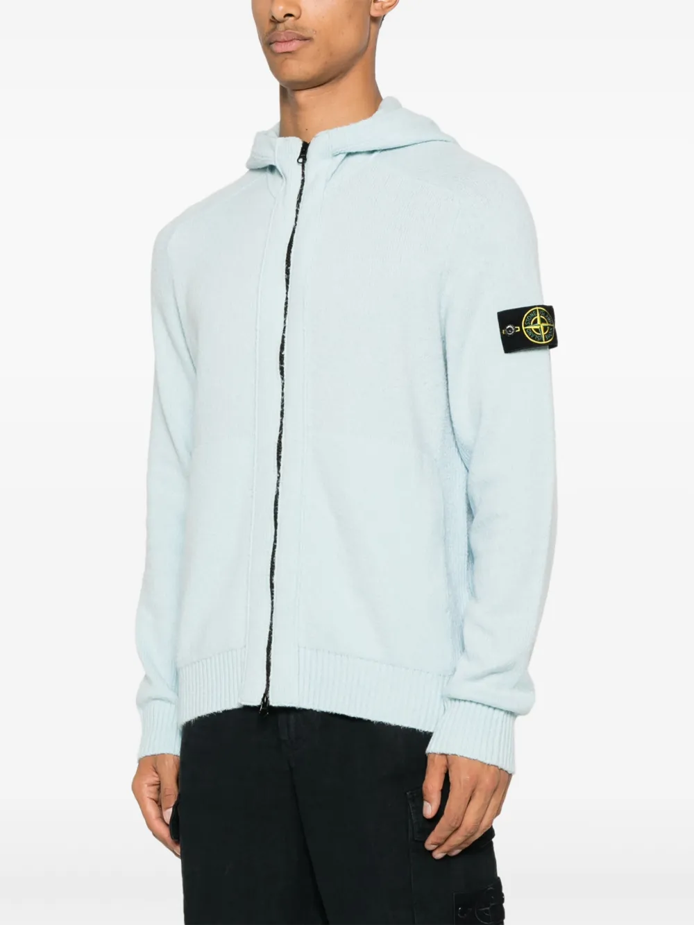 Stone Island 5100006 Gauzed Effect Soft Organic Cotton And Nylon In Blue