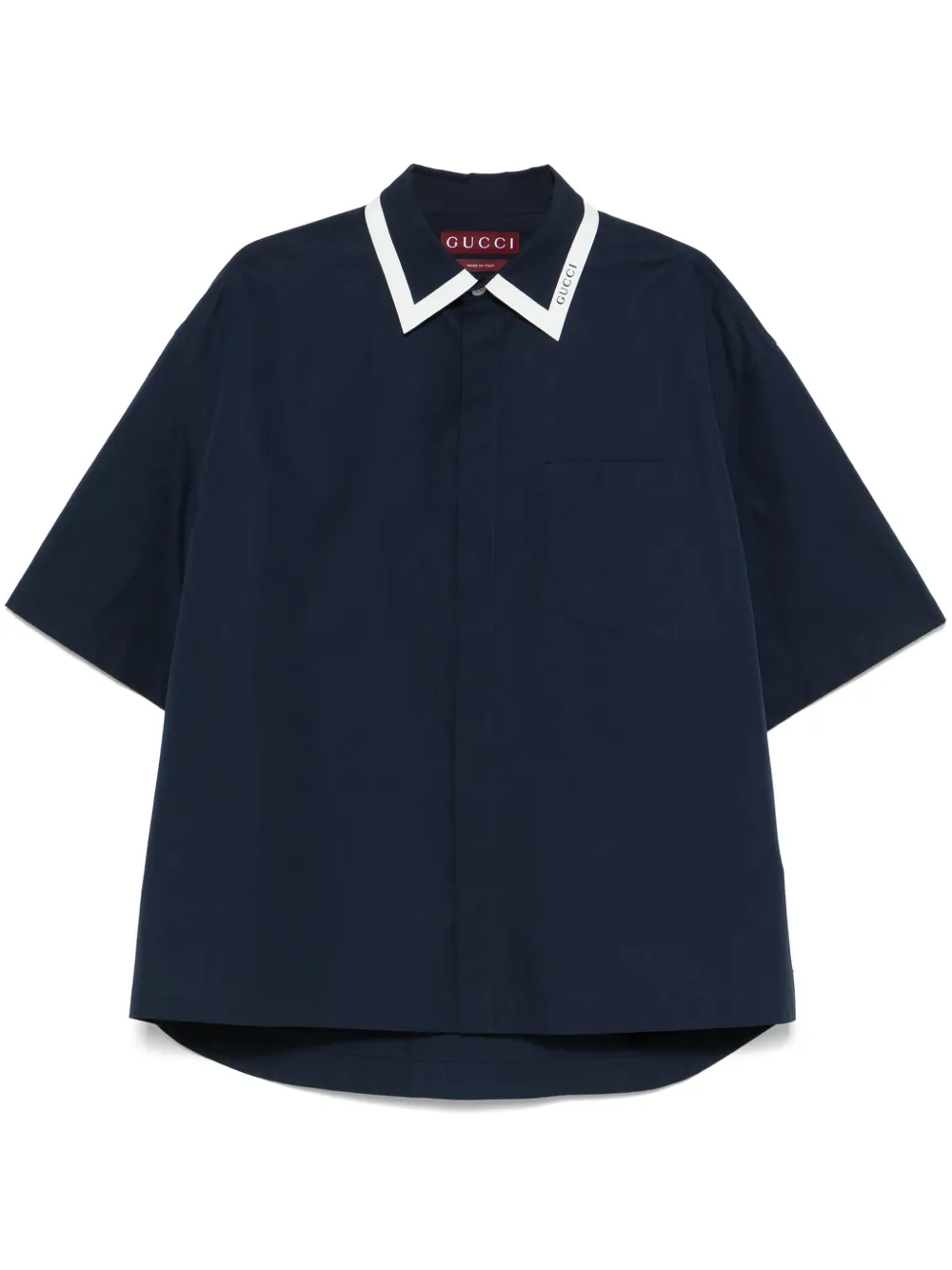 Gucci logo-detail shirt | Blue | Image 1