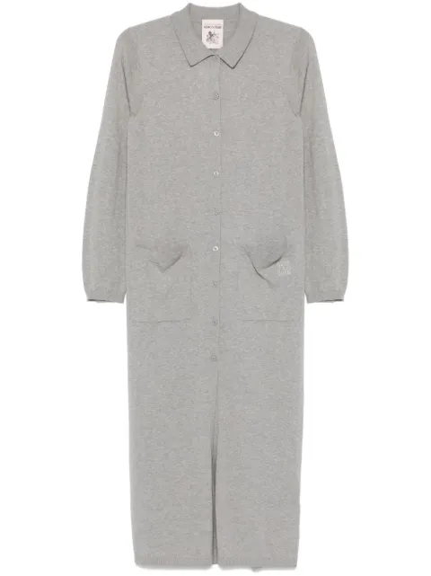 Semicouture fine-knit maxi dress