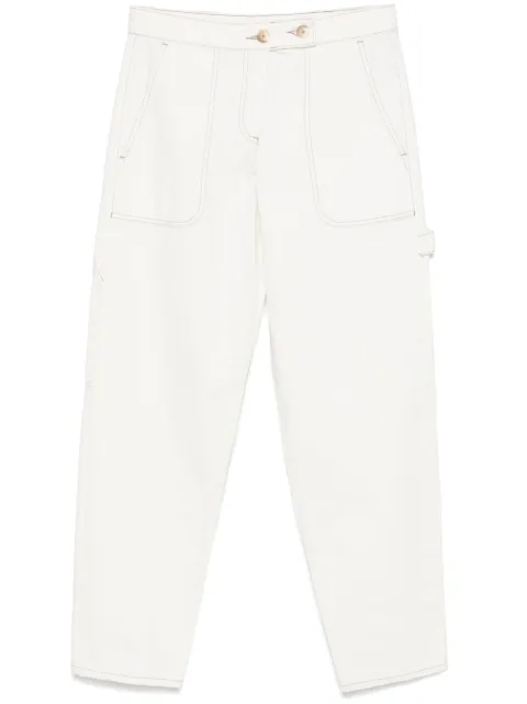 Emporio Armani logo-embossed trousers