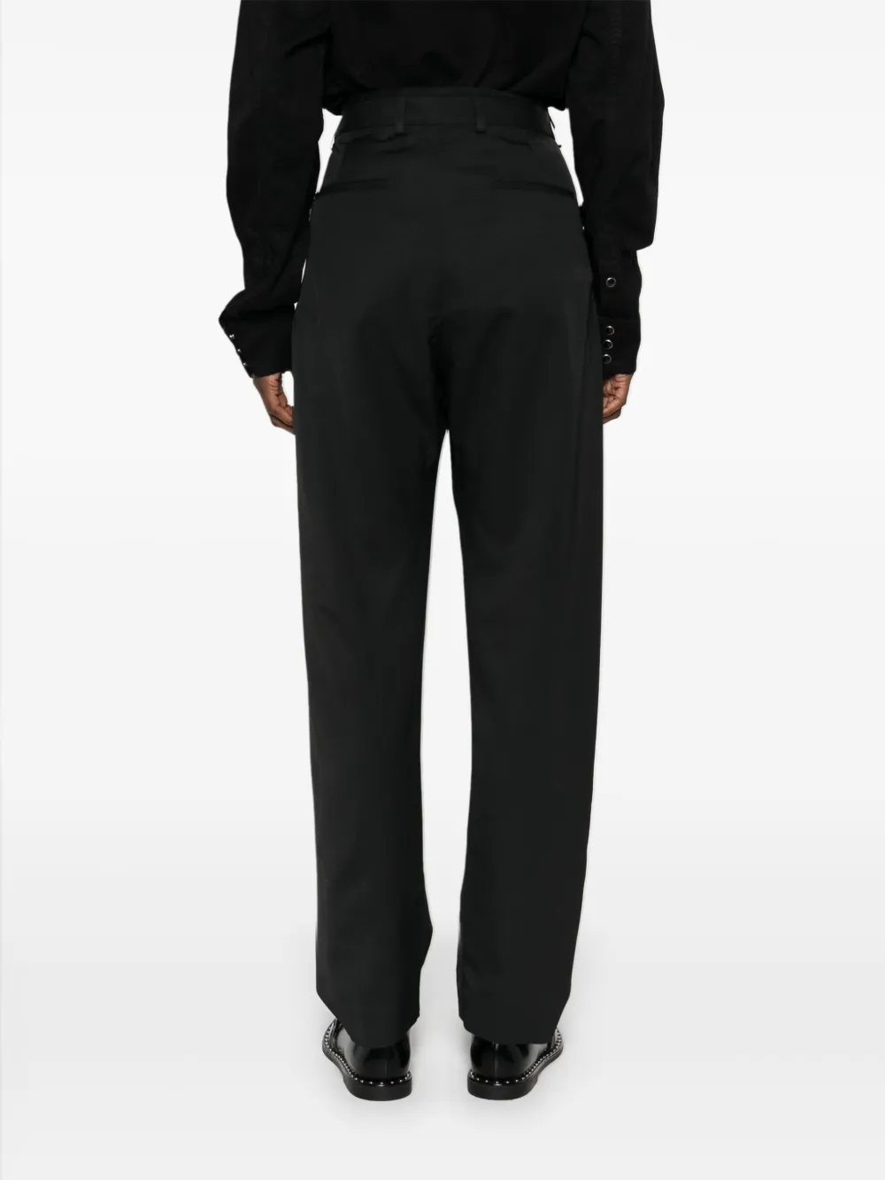 LEMAIRE Geplooide pantalon Zwart