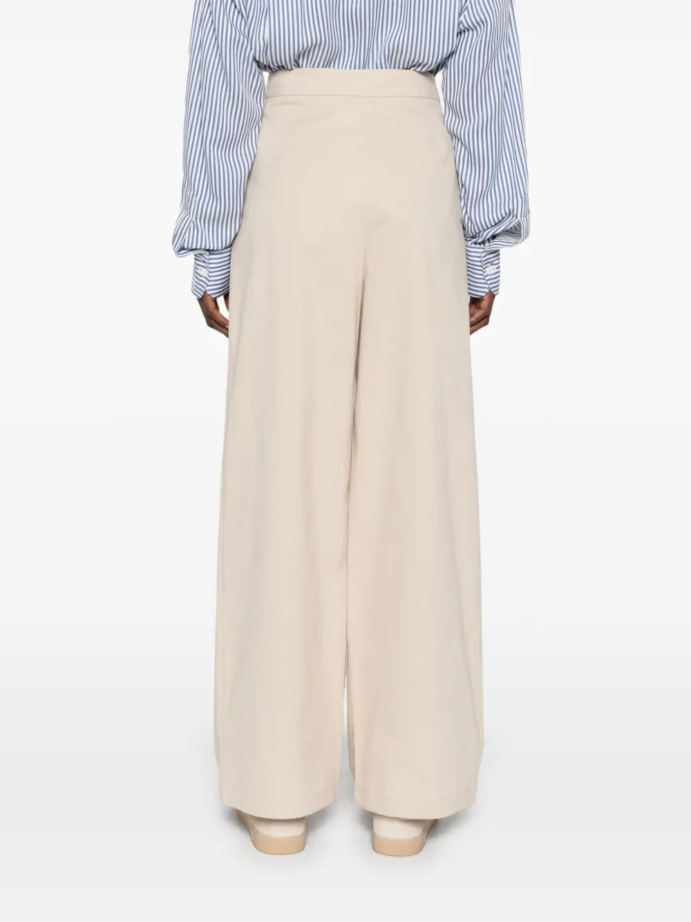 Emporio Armani Broek met geplooid detail Beige