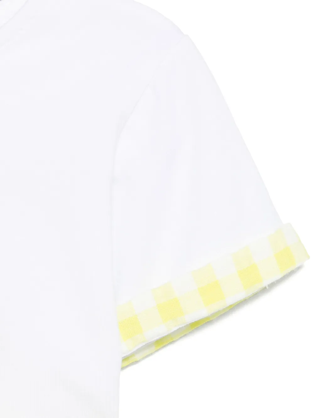 Paz Rodriguez Gingham-pattern Shorties Set In Yellow