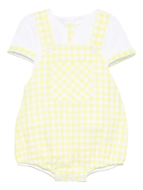 Paz Rodriguez gingham-pattern shorties set