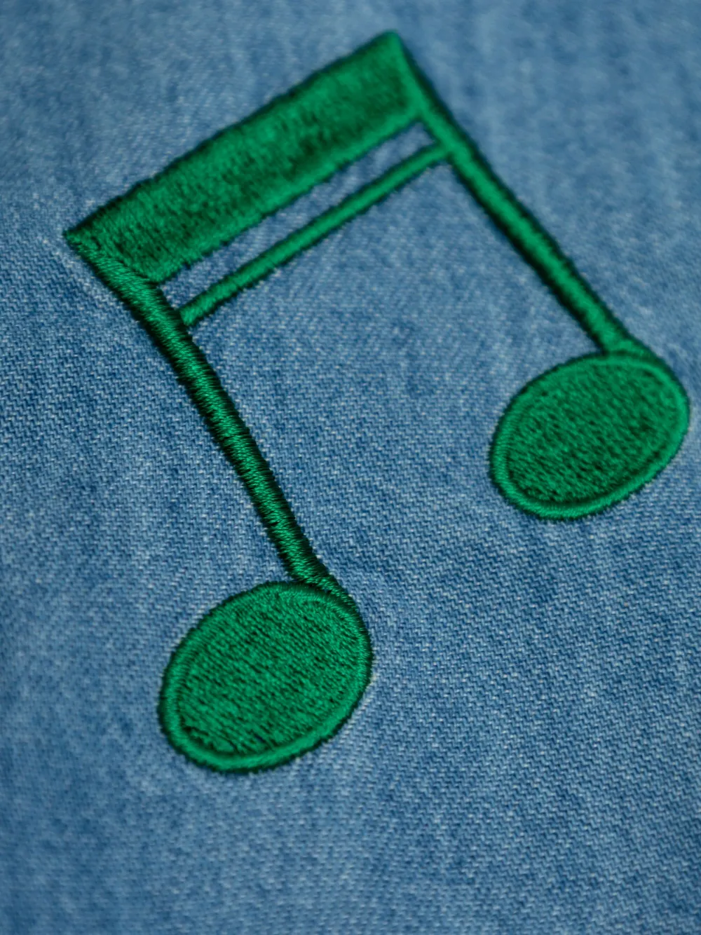 Mini Rodini Note spijkershirt Blauw